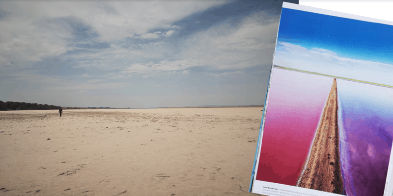 Karens Adventures In Colour For December 2019 Adelaide Pink Lake Salt Bed Karen Haller