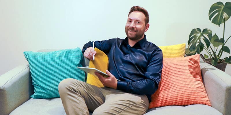 little book of colour on the colour couch with graphic designer gabor estefan