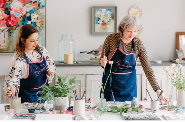 the little book of colour on the colour couch with artists tipperleyhill