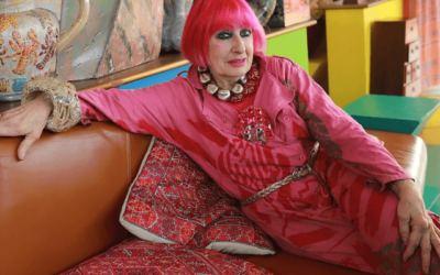 little book of colour on the colour couch with founder and designer dame zandra rhodes